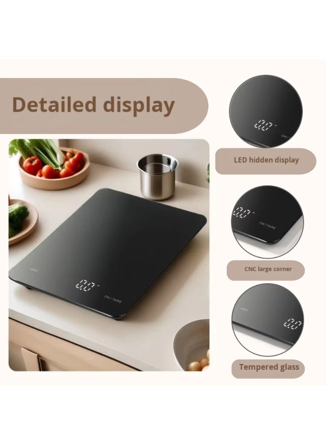 ARABIQO Digital Kitchen Food Scale 11lb / 5kg, 1g High Precision Kitchen Scale with Tare Function, LCD Display, Grams & Ounces Weight Scale for Baking, Cooking, Nutrition & Meal Prep - Image 2